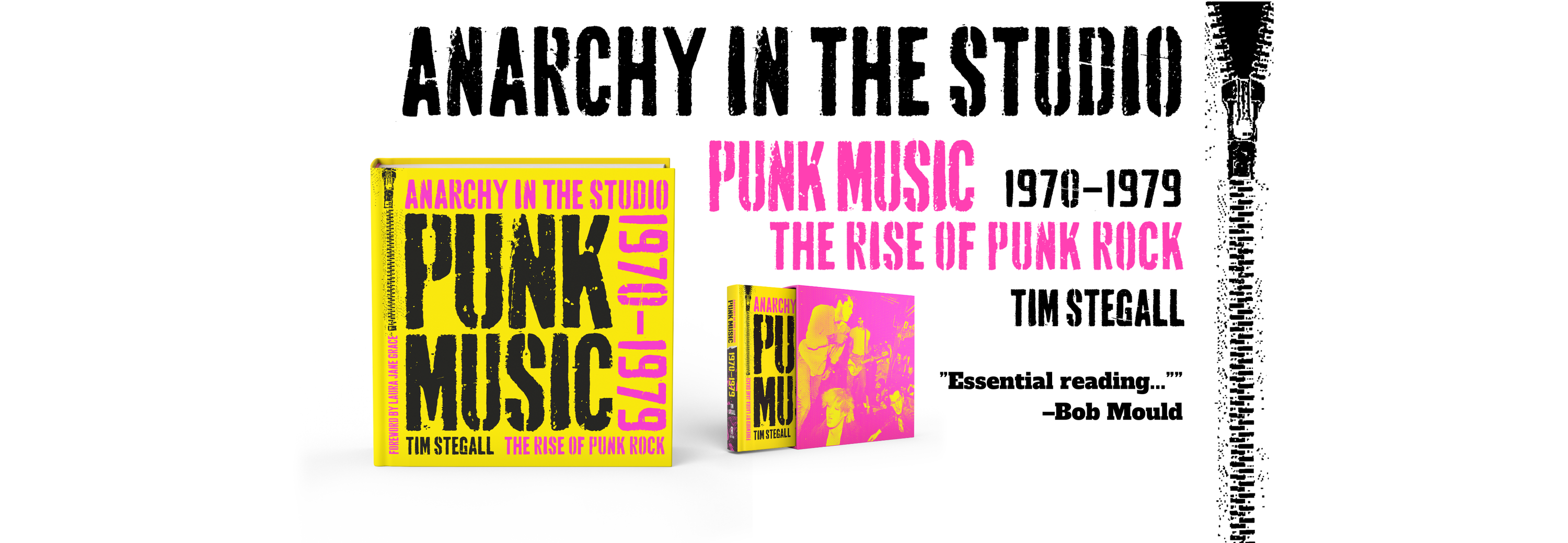Anarchy in the Studio: Punk Music 1970–1979 by Tim Stegall — hardcover and slipcase edition with Bob Mould quote