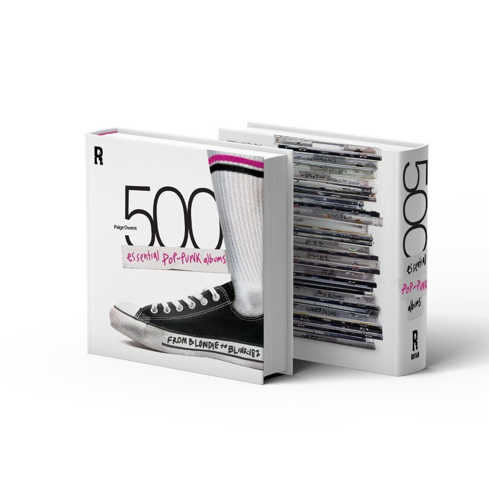 Ruffian Books 500 Essential Pop Punk Albums Standing Portrait Picture Front and Back on White Background