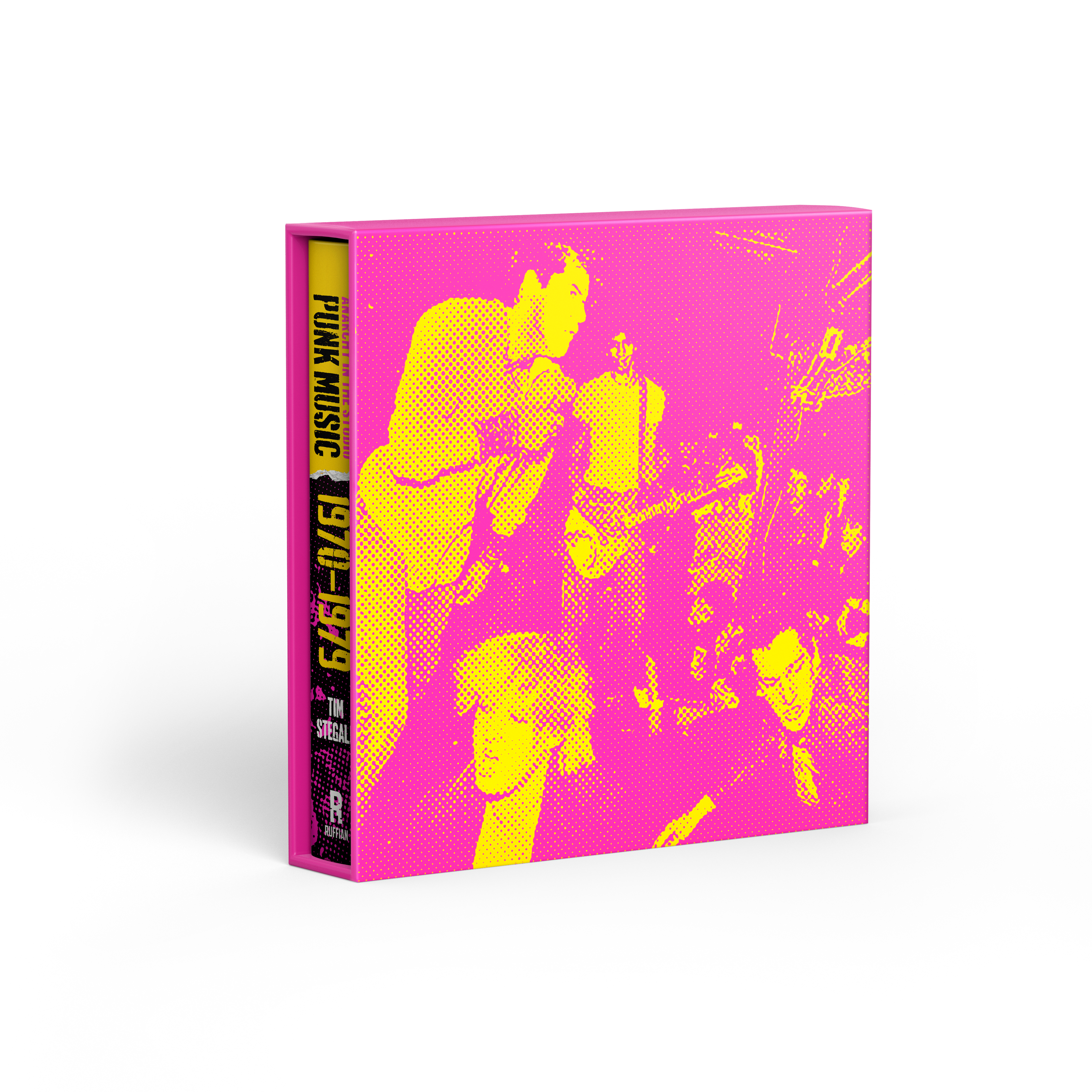 Anarchy in the Studio slipcase back with Mike Murphy photo of John Denney of The Weirdos at the Stardust Ballroom