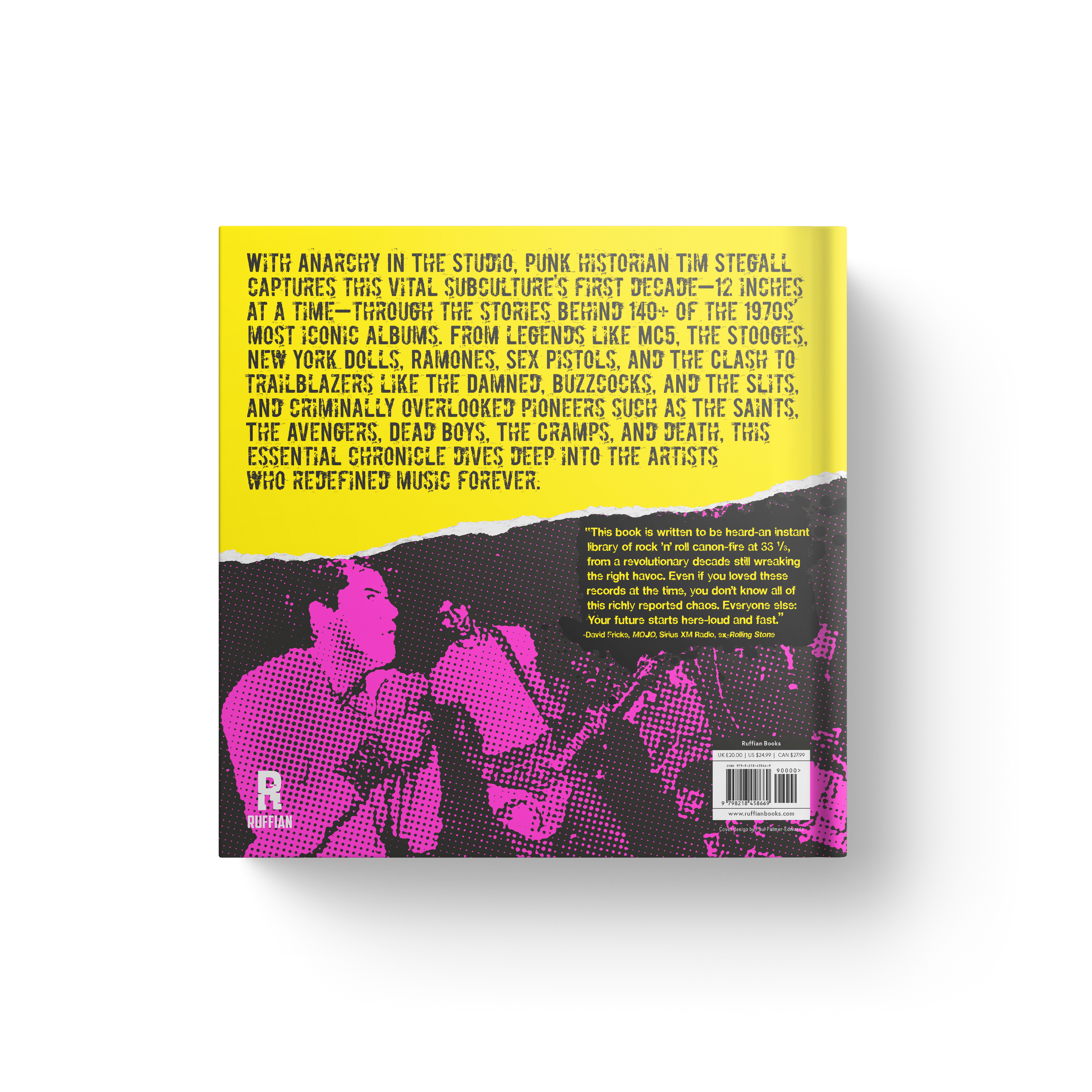 Anarchy in the Studio back cover with foreword by Laura Jane Grace